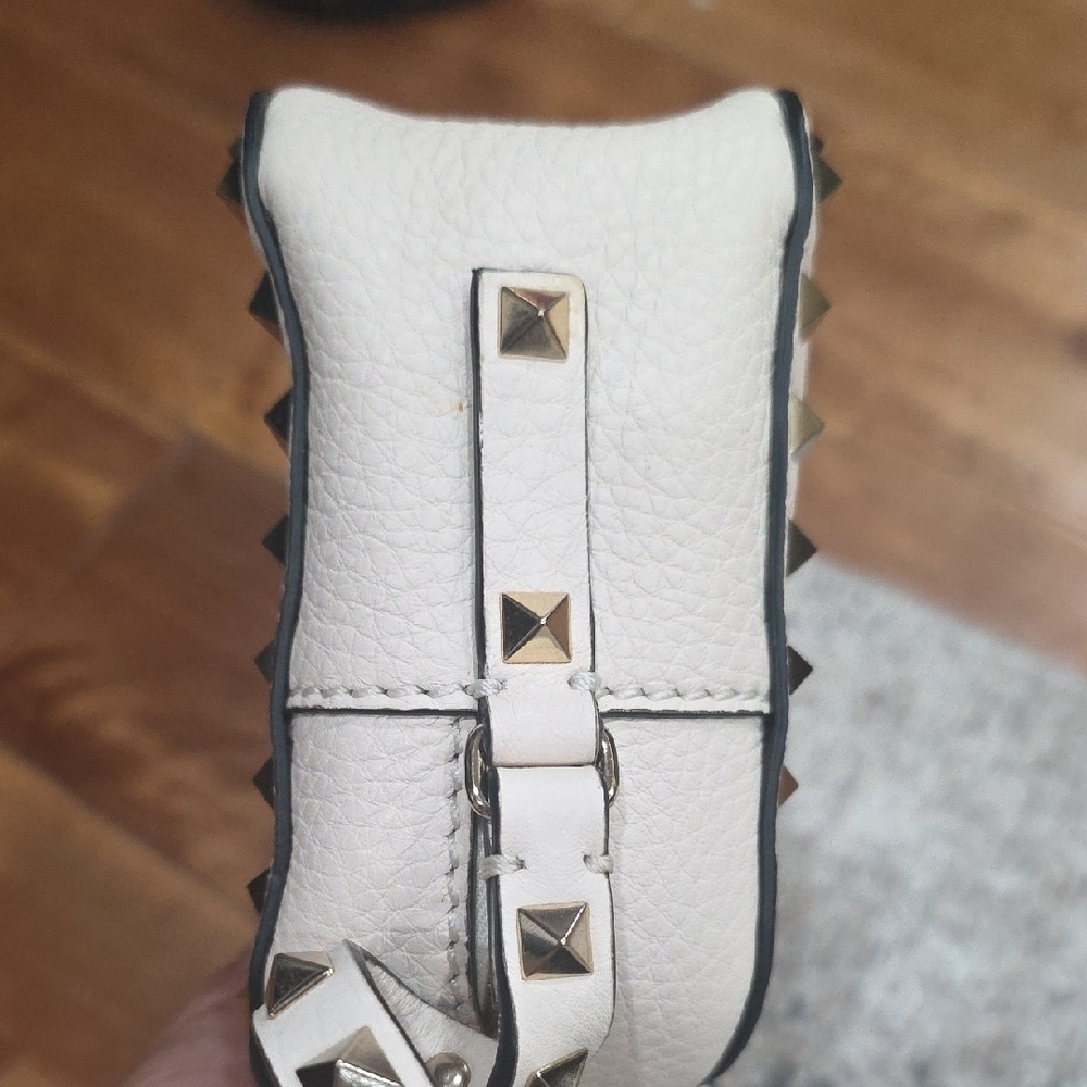 Valentino Garavani Cream Studded Crossbody Bag - Picture 8 of 11
